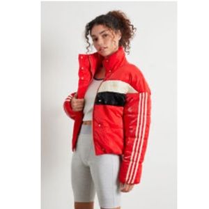 adidas Eco Red Ski Chic Puffer Jacket
